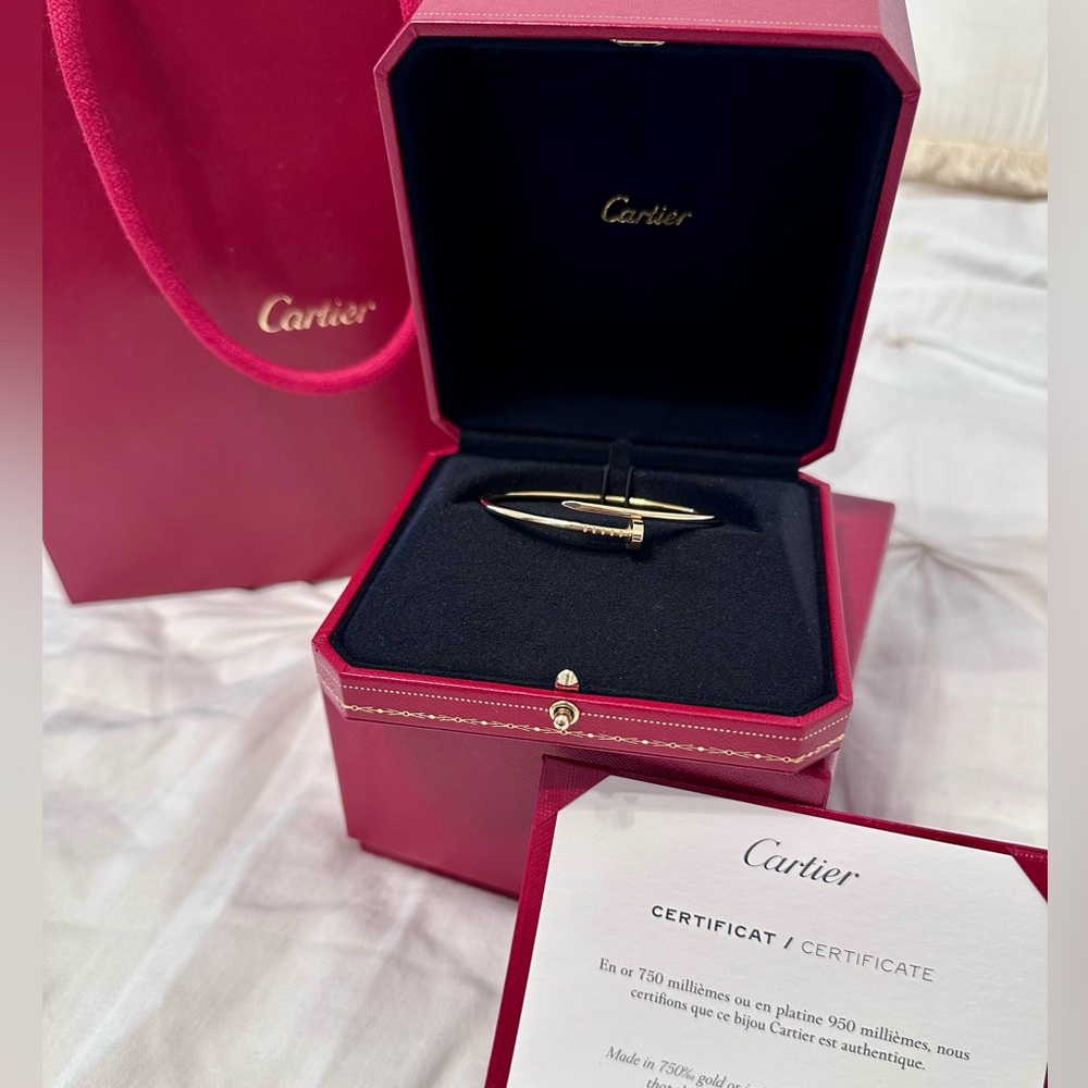 Cartier JUSTE UN CLOU BRACELET, SMALL MODEL sz 17